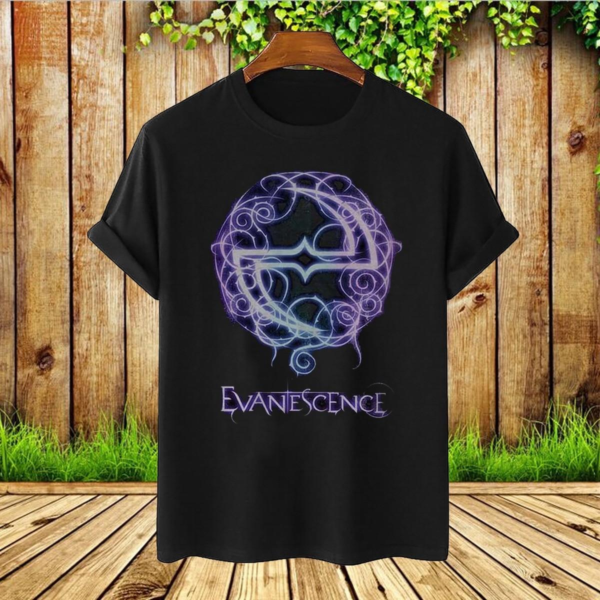 New Evanescence Want Purple Logo Reprint S-235XL T-Shirt C59.118 S разноцветный