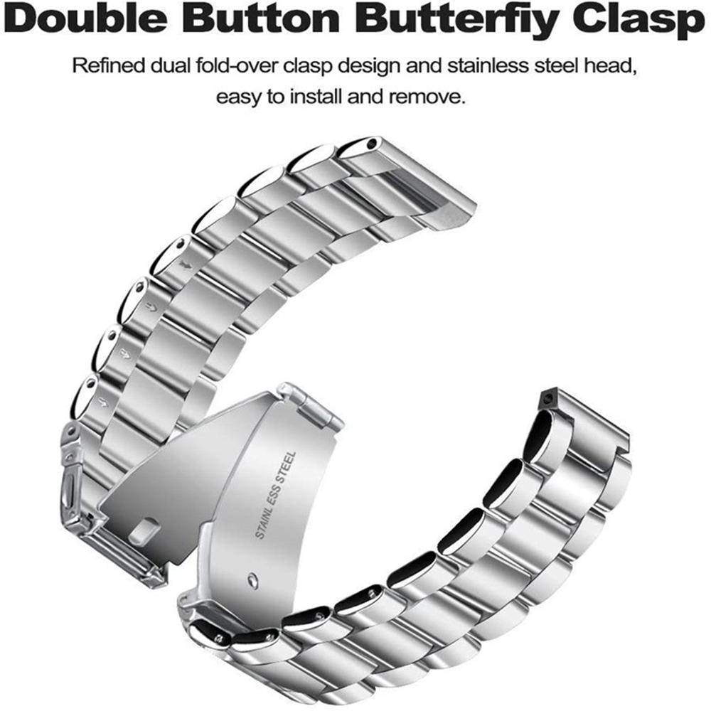 Watch Band for Huawei Talkband B7/B6/B3/Huawei Watch Fit mini Titanium Alloy 16mm 3-Bead Wrist Strap