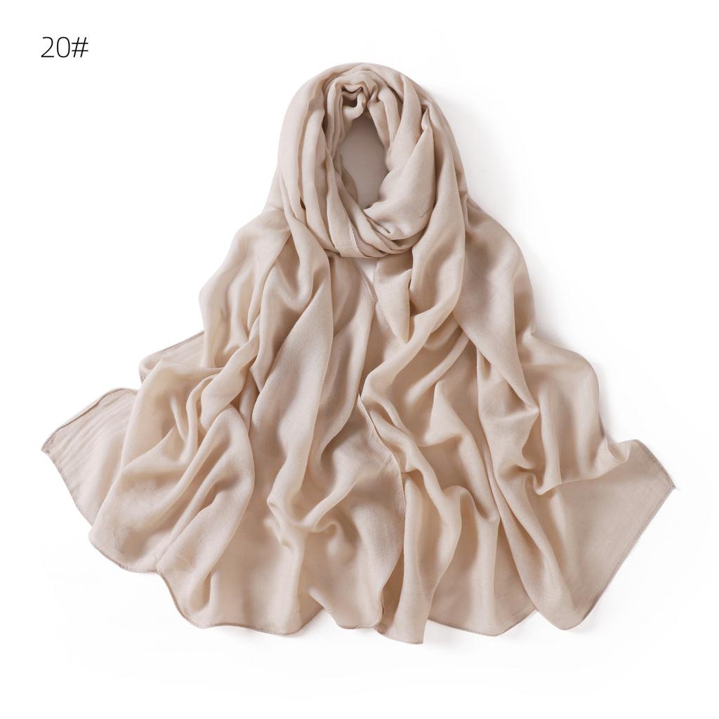 Rayon Viscose Hijab Women Muslim Scarf Shawls Abaya Women Veil Headscarf Wraps Plain Islamic Turban Headbands Foulard