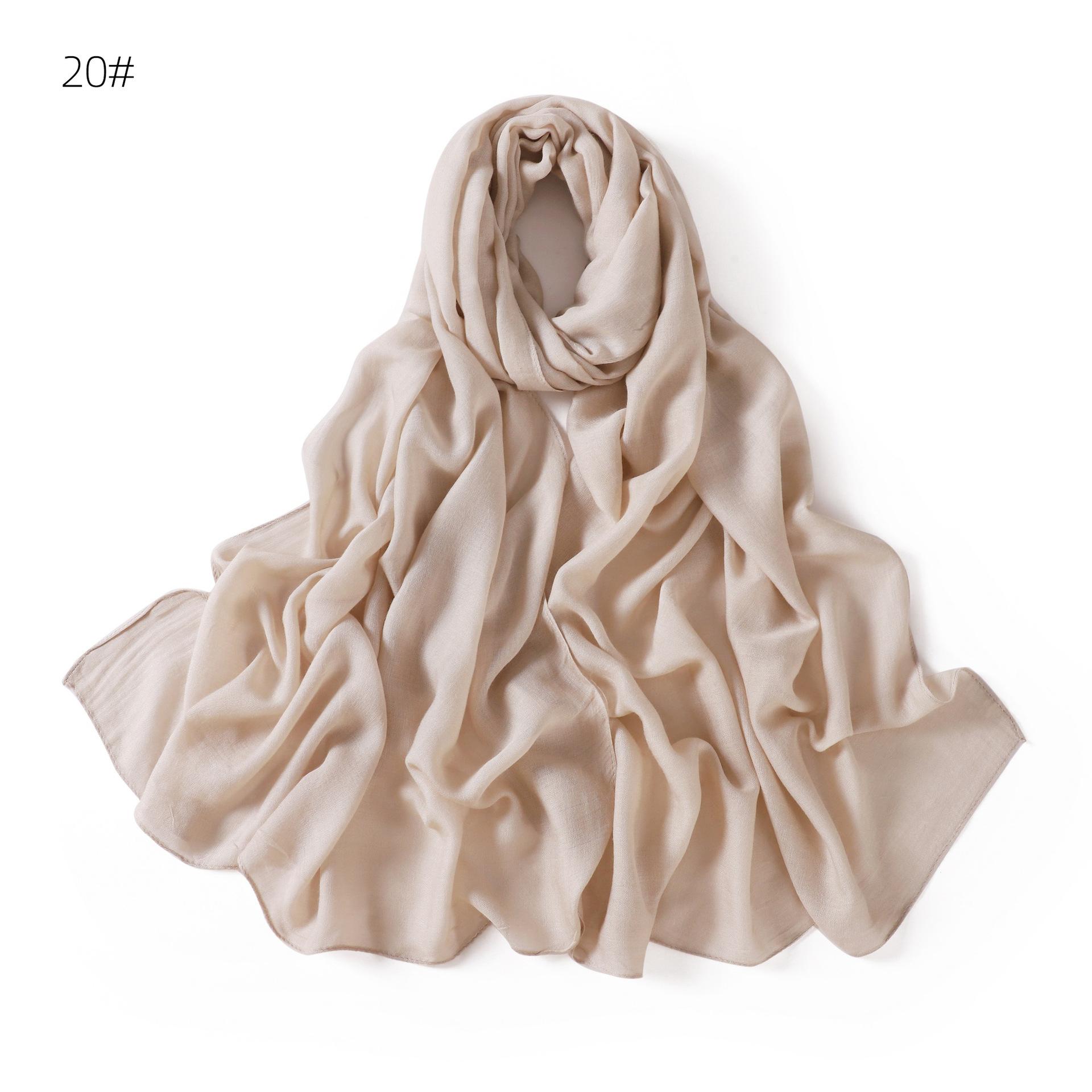 

Rayon Viscose Hijab Women Muslim Scarf Shawls Abaya Women Veil Headscarf Wraps Plain Islamic Turban Headbands Foulard
