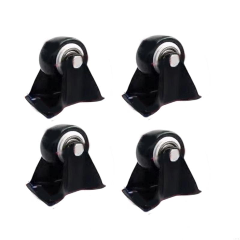 Industrial Strength Casters with PU Quiet Rollers Quick Install Noiseless Casters Simple Installs for Heavy Furniture HX6C