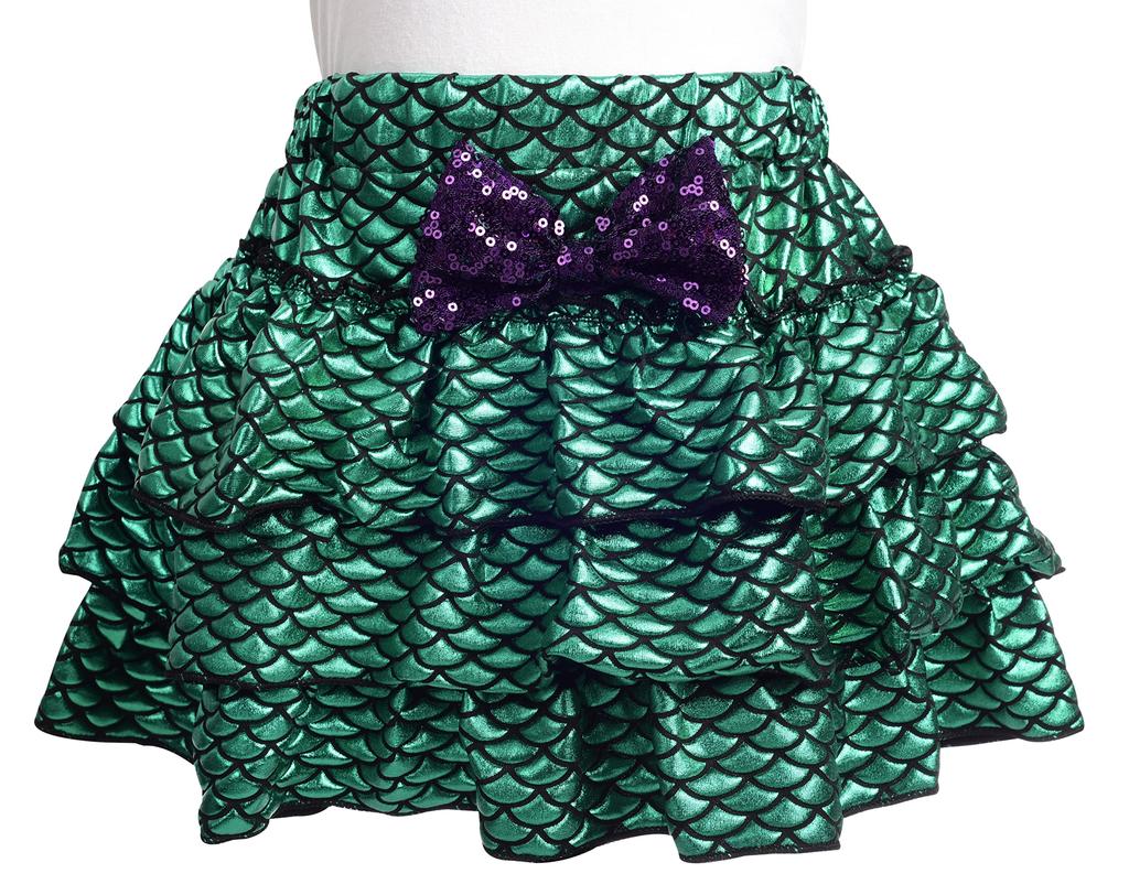 Baby Girl Romper Mermaid Costume Baby Outfit Ariel Princess Dress Halloween Costume with Headband Size Months 60 [Dressy Daisy] 0-3