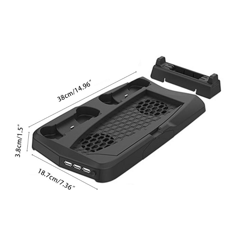 Charging Station ock with Controller Charger Ports & Retractable Game Storage for /