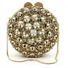 WHTUOHENG runde grüne Diamantkristall Abend-Clutch Tasche Strass Handtasche Luxus Damen Party Abschlussball Geldbörse Mit Steinen Clutches
