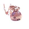 Purple Gold Lucky Bag Pendant, Simple And Fashionable, Personalized Retro Temperament Design, Rose Gold-Plated Chain.