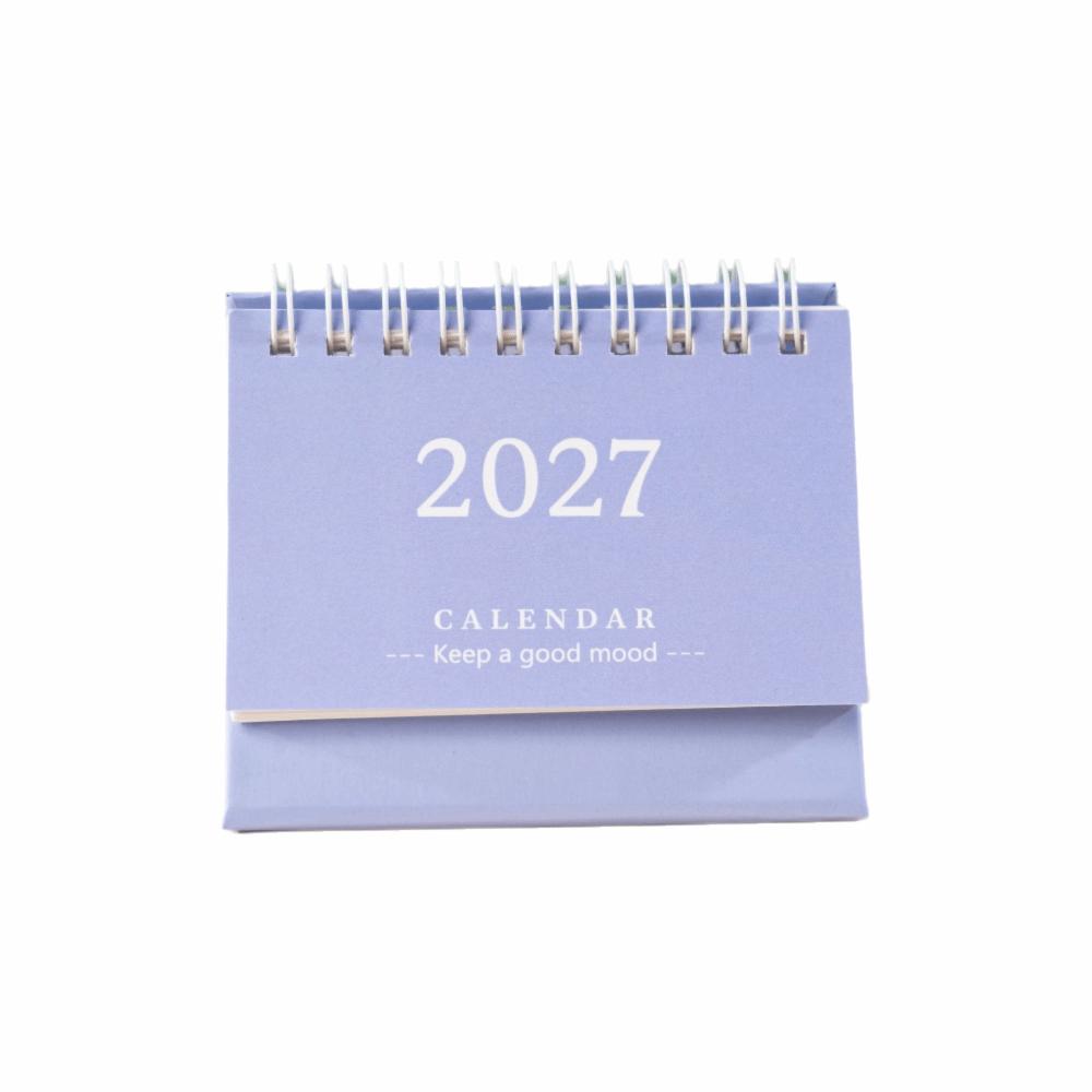 Mini Standing Calendar Coil Flip Calendar New 2027 Desk Calendar  Desk Planning