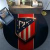Club Atletico De Madrid Round Area Rug,Carpet Rug for Living Room Bedroom Sofa Playroom Decor,Non-slip Floor Mat
