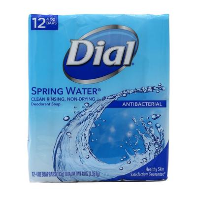 Acqua di sorgente, saponetta deodorante antibatterica 12 barrette