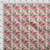 oneOone Cotton Flex Brown Fabric Floral Sewing Craft Projects Fabric Prints By Yard 40 Inch