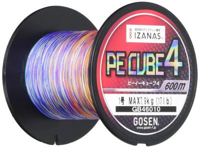 GOSEN PE CUBE Schnur, 600m, 1.0, GB46010