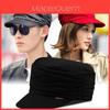 Spring Autumn Ladies Soft Hat With Wrinkled Asymmetric Design For Casual Outdoor Wear