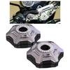 [SEVEN EBISU] Z900RS Custom Front Fork Top Cap Cover Parts Left & Right Set Bike Accessories (Titanium Color)