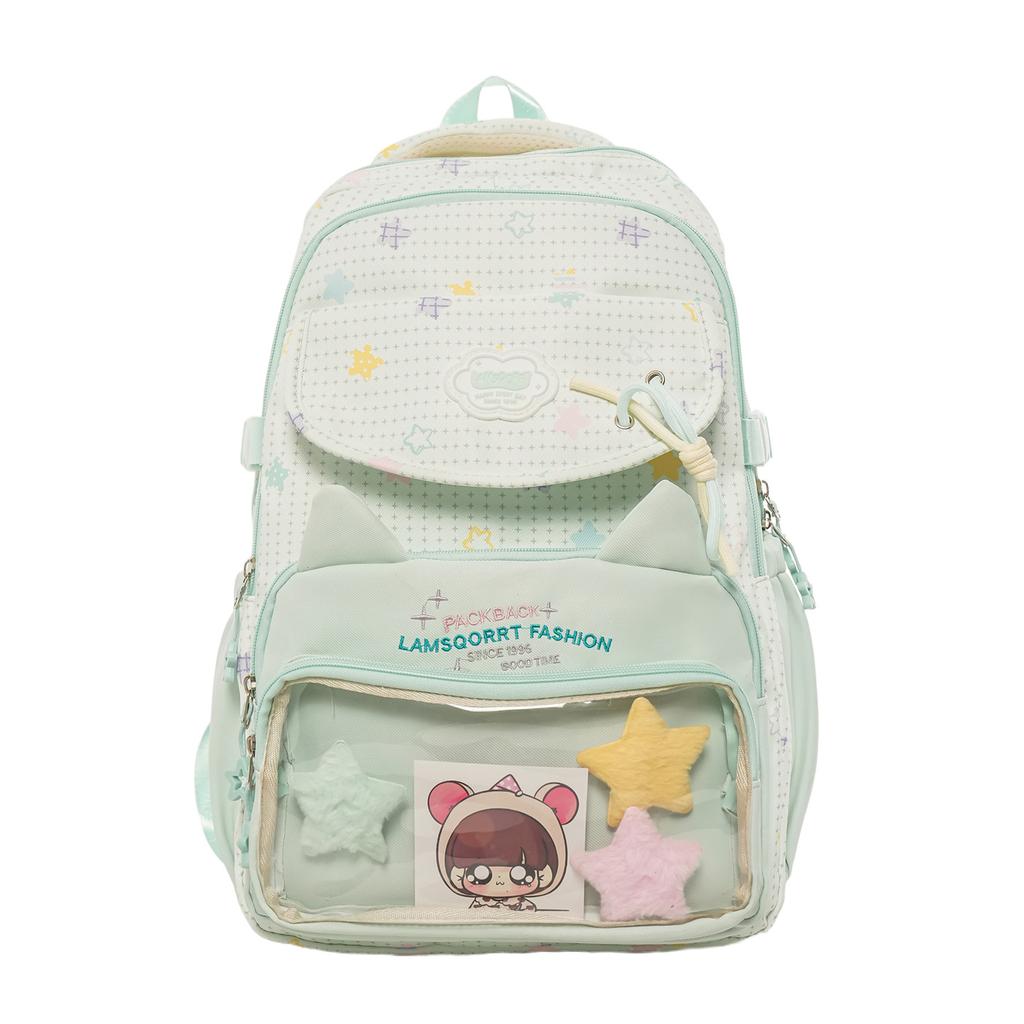 Schoolbag Korean school bag junior high school girls pain bag high value primary school girls large capacity backpack high school backpack