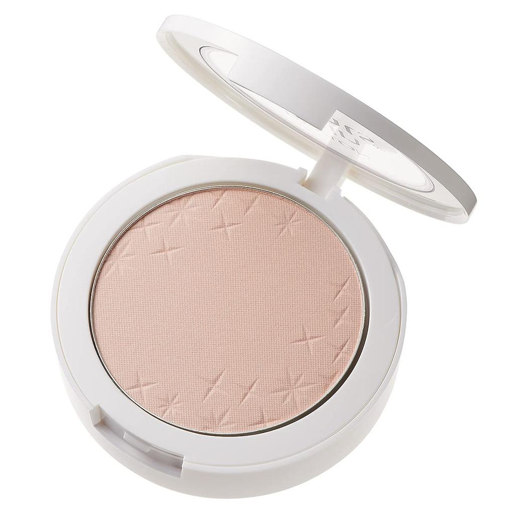 Revlon Pressed Powder N 107 Sheer For warm Foundation with mirror and natural bristle Skinlights™ Pink undertones. SPF25/PA++ brush.