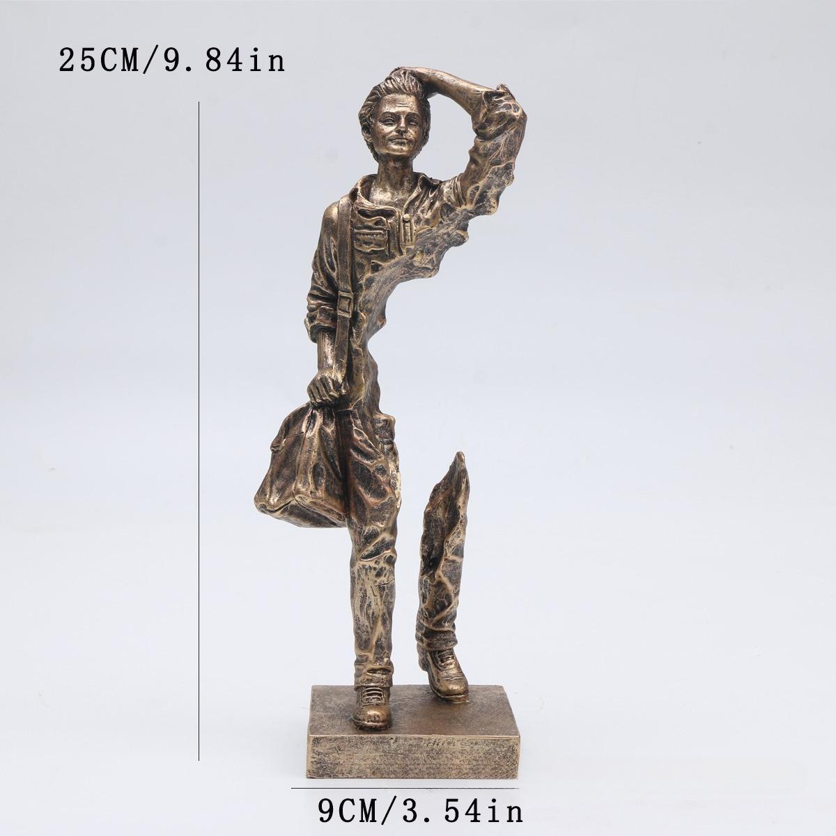 

Nordic Home Decor Ornaments Resin Abstract Figure Sculpture Office Desktop Art Crafts Modern Indoor Decoration Accessories світло-зелений колір
