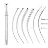 Kit Applicatori per Gioielli per il Corpo per Orecchio Naso Labbra Include Perni Filettati Senza Filettatura Accessori per Piercing in Acciaio Inossidabile