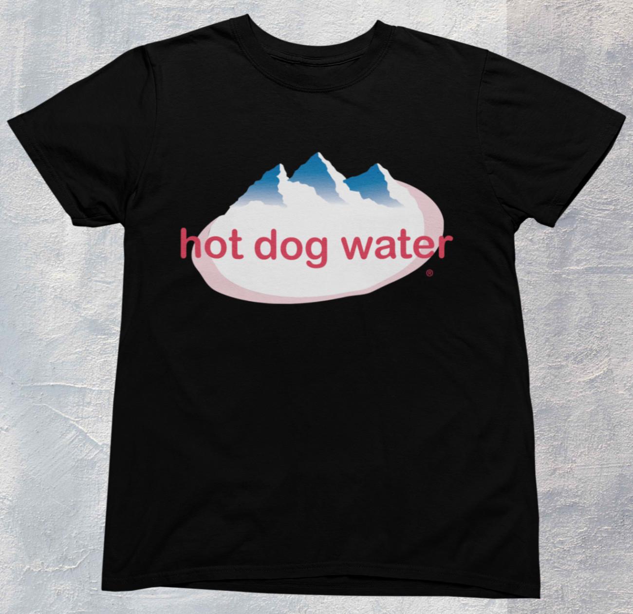 Hot Dog Water T-Shirt Meme Funny Bottled Water Shirt for cute meme lovers S