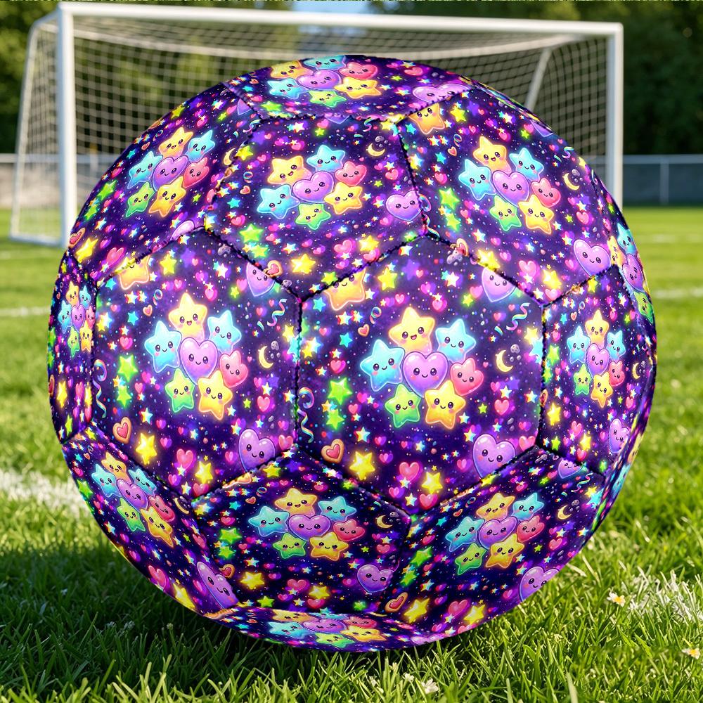 1pc Starry Night Themed Soccer Ball, Size 5, Lightweight PVC Material, Outdoor Training Soccer Ball Gift. q62290