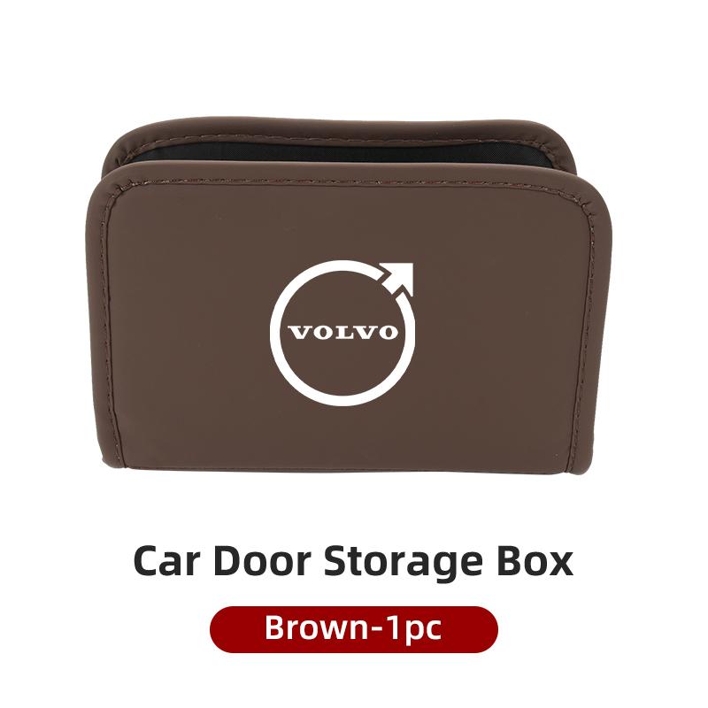 Car Leather Center Organizer For Volvo XC60 S60 V40 V60 XC40 V70 XC90 V90 V50 S90 S80 C30 S40 XV40 S70 XC70 Polestar