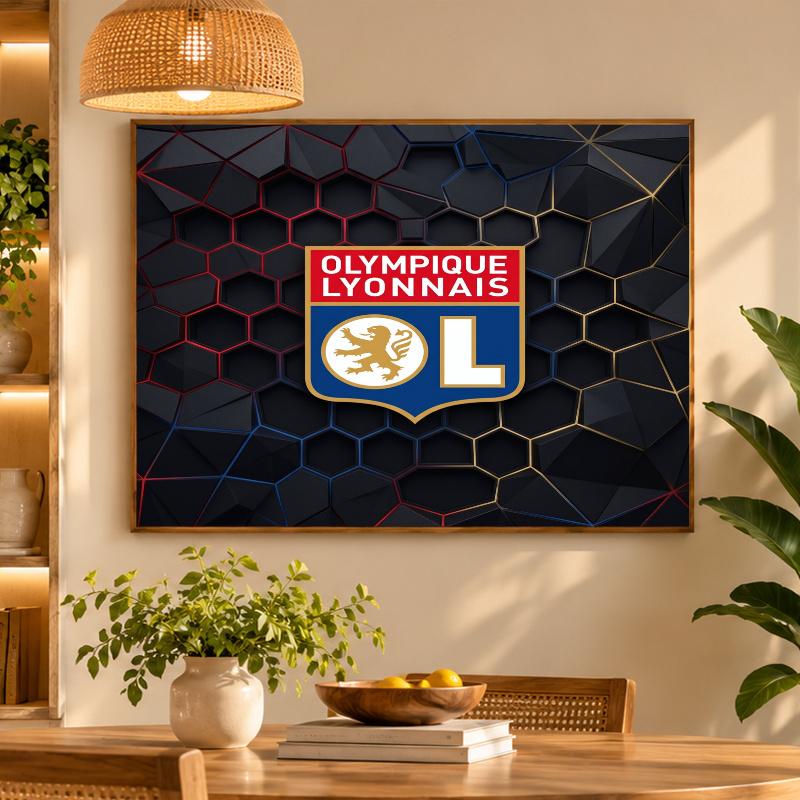 5D Diamond Painting Lyon FC DIY Full Drill Diamond Art Kit Home Decoration