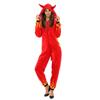 Damski diabelski kostium na Halloween Onesie Demoniczny kombinezon