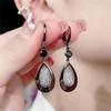Retro New Trendy Exaggerated Punk Metal Angel Wings Pendant Hook Earrings for Women Simple Geometry Earring Party Jewerly Gift