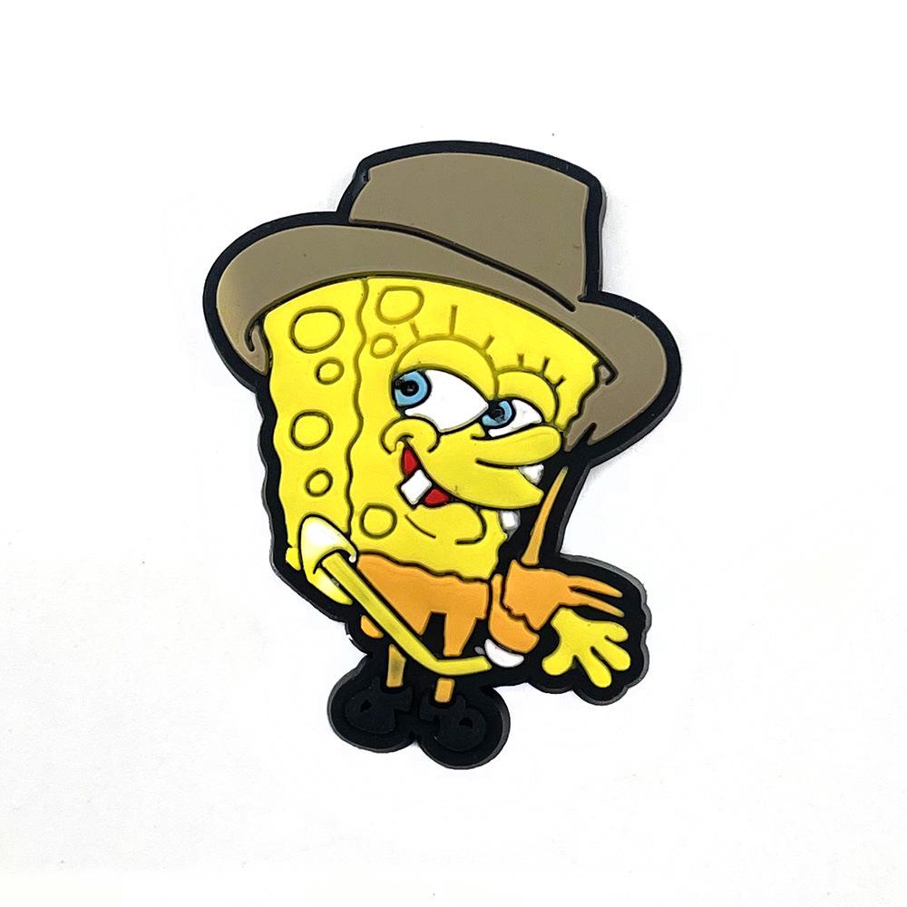 32 SpongeBob PVC Soft Rubber Shoe Buckles - Decorative Patches for Crocs