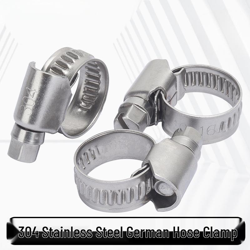 304 Stainless Steel Adjustable Hose and Pipe Clamp Clip