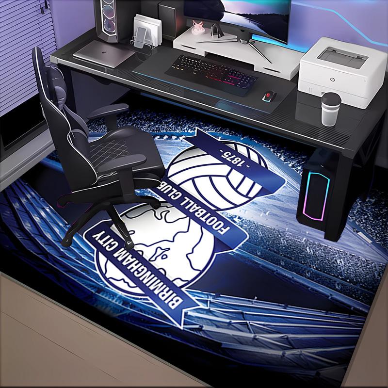 Birming-ham Football Club Printed Office Carpet Chair Cushion Entryway Rug, Rugs for Living Room, Bedroom Christmas gifts