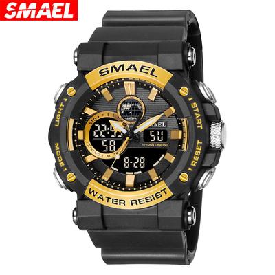 Men Watch Sport Watches Waterproof Stopwatch Alarm Clock LED Light Quartz Digital Wristwatches 8048 Men's Watches Military