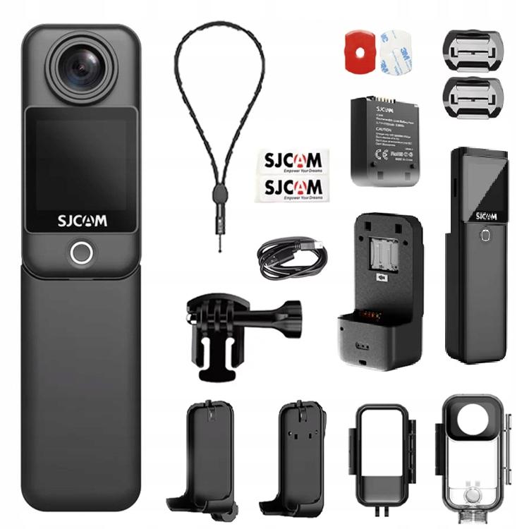 SJCAM C300 4K UHD SPORT CAMERA due x schermo, 2 x batteria LUNGA DURATA