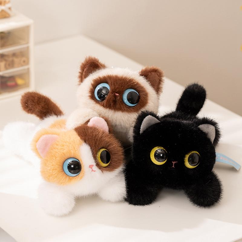 20/40cm Nové Vysoce Kvalitní Roztomilé Plyšové Hračky pro Domácí Mazlíčky Kočky Rozkošné Calico Siamské a Ragdoll Kočky Plyšáci Měkká Panenka Polštář na Objímání