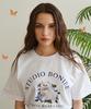 BONIEE Retro Cat Collage Loose T-Shirt White