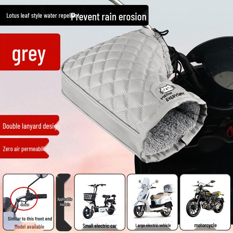 Winddichte & Wasserdichte Winter-Lenkerhandschuhe mit Fleece-Futter für Elektrofahrzeuge & Motorräder