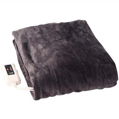 Pătură electrică pufoasă și moale 188 x 130 cm Material amestecat de flanel cu senzor de temperatură a camerei [Yamazen] (Lavabil) YMK-MF41