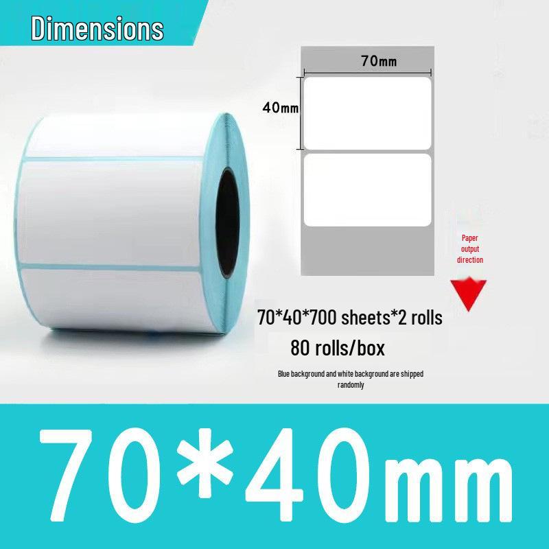 Three-Proof Thermal Label Paper 100x100mm & 70x20mm - Customizable for Label Printing