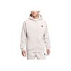 Adidas Fleece-Lined Warm Sports Zip Hoodie Jacket Men Outerwear Alumina-Brown HG1833