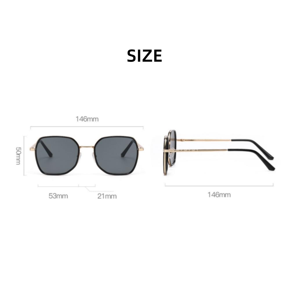 Vintage Polygon Sunglasses Men Classic Fashion Metal Rim Outdoor Shades Women New Trendy Fashion Brand Design Sun Glasses
