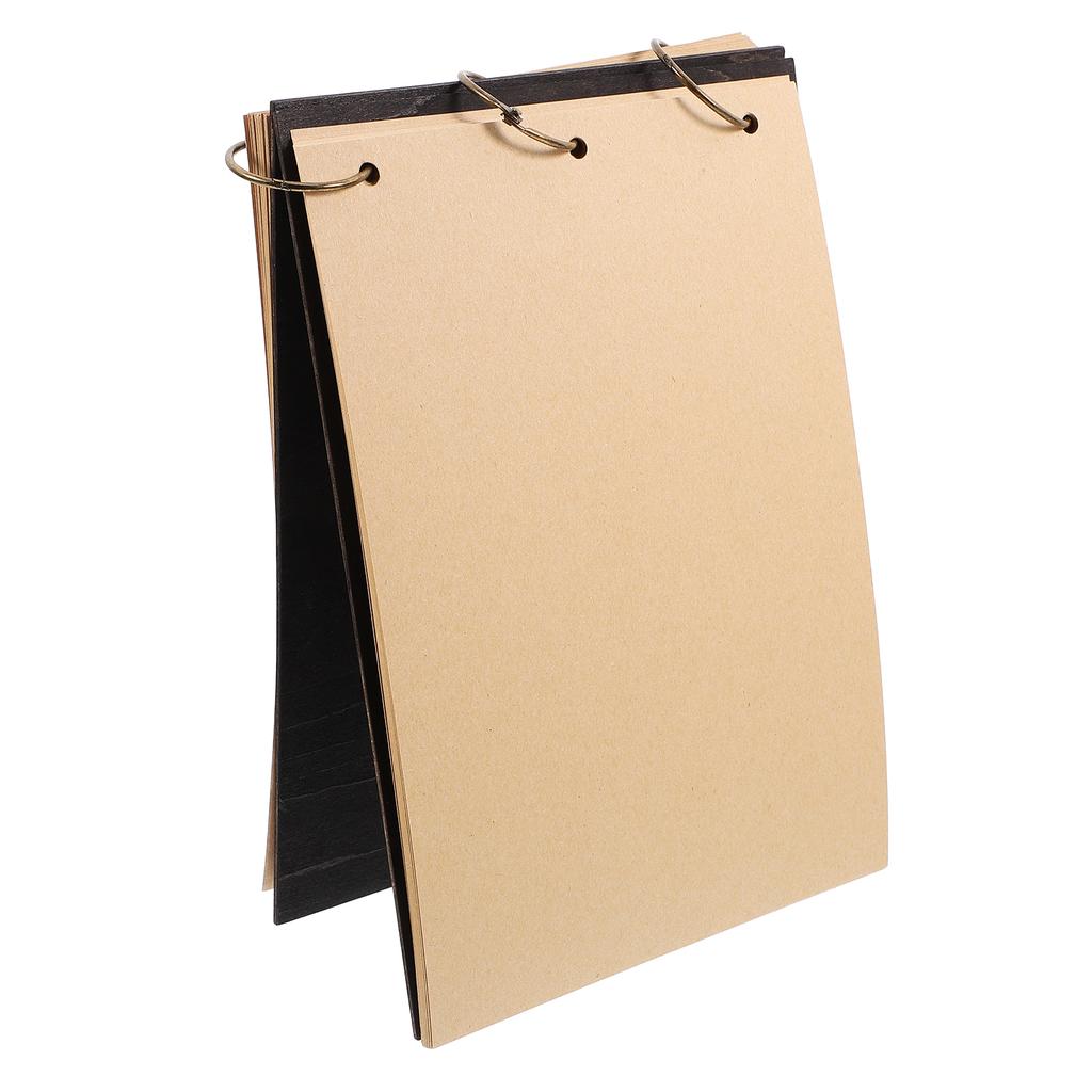 Timeless Vintage Scrapbook Style Wedding Guest Book in Rustic Wood Finish Ideal for Guest Sign in At Wedding Reception Or Party