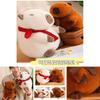 Adorable Capybara Plush Toy For Home Decoration And Cozy Pillow Gifts In White And Brown
