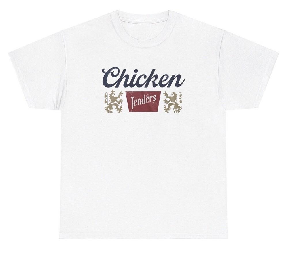 Chicken Tenders T Shirt Funny Fried Food Lover Ironic Gen Z Humor Silly Gift Tee Unisex T-Shirt XXL