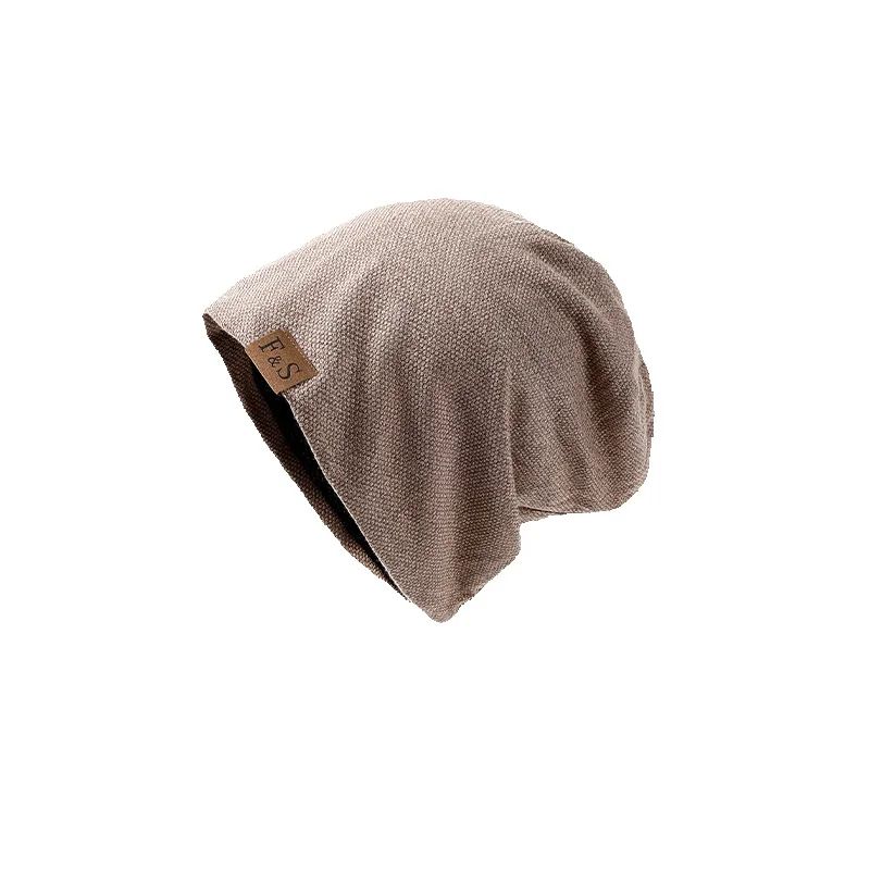 Winter Knitted Beanie Hat Windproof Thermal Soft Baggy Pullover Hat Men Women Fashion Running Skiing Cycling Casual Beanies