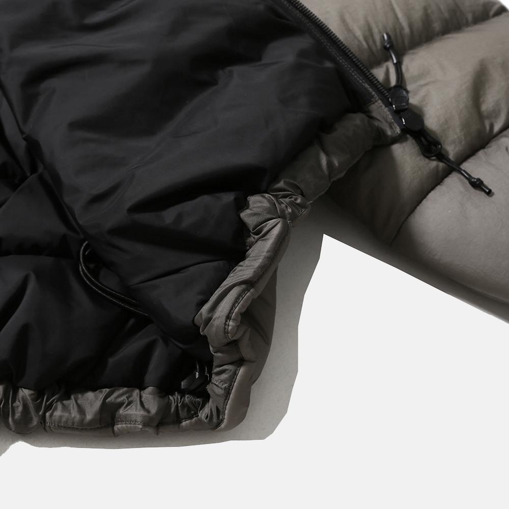 Moif [Aw25] Helium Hooded Down Jacket / Sheer Olive