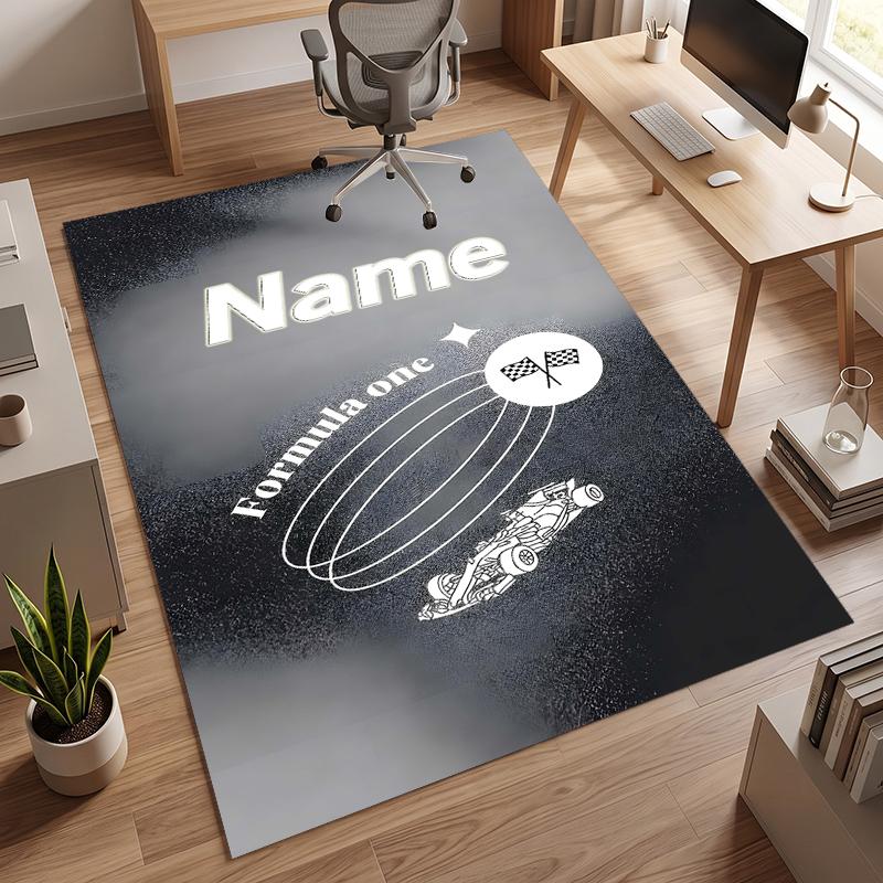 F1 (32) Personalisierter Name Büro Teppich Stilvolle Dekoration für Wohnzimmer Schlafzimmer Küche