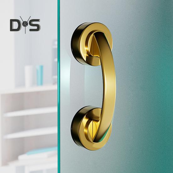 Glass Door Handle 10kg Load-capacity Secure Grip Simple Installation Universal Suction Cup Bathroom Sliding Door Handle
