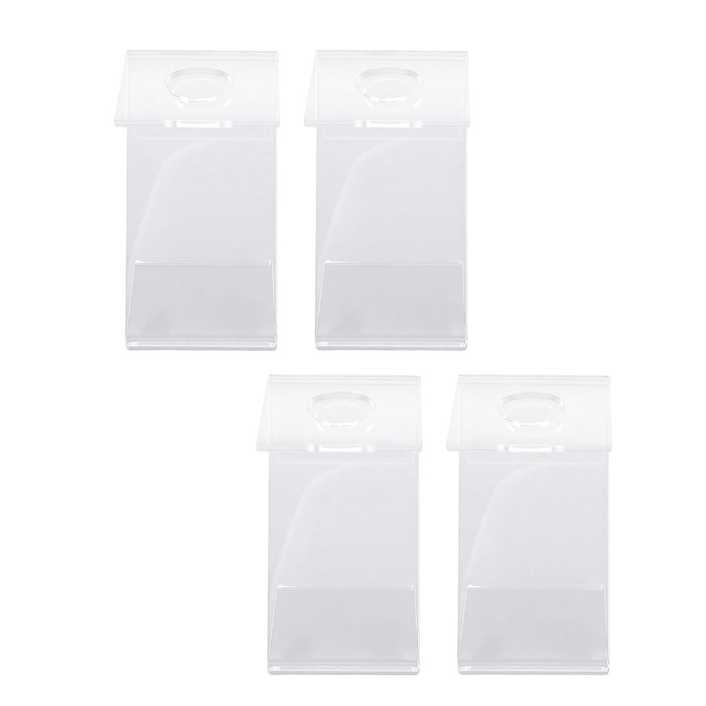 4 Pcs Acrylic Baseball Stand Holder Z Shaped Transparent Baseball Display Holder Table Decoration