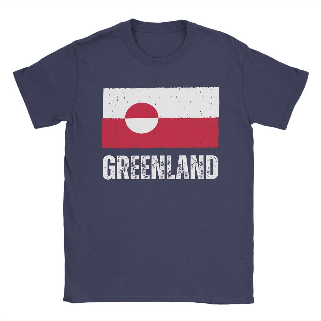 Greenland Flag Vintage T Shirt Summer  Hipster T Shirts Men Cotton O Neck Plus Size 5XL Clothing Short Sleeve Vintage Tshirt