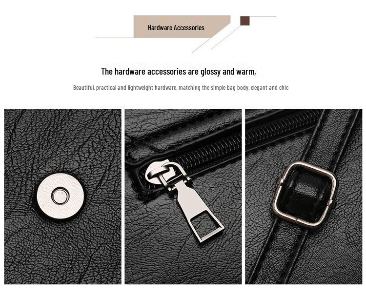 Damska 2024 Nowa Moda Miękka Skórzana Torba na Ramię - Duża Pojemność Listonoszka dla Pań w Średnim Wieku