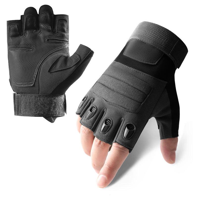 Tactical Half Finger Glove Outdoor Activity Airsoft Sport Gloves For Men and Women Fitness Combat Shooting Hunting Fingerless Gloves M