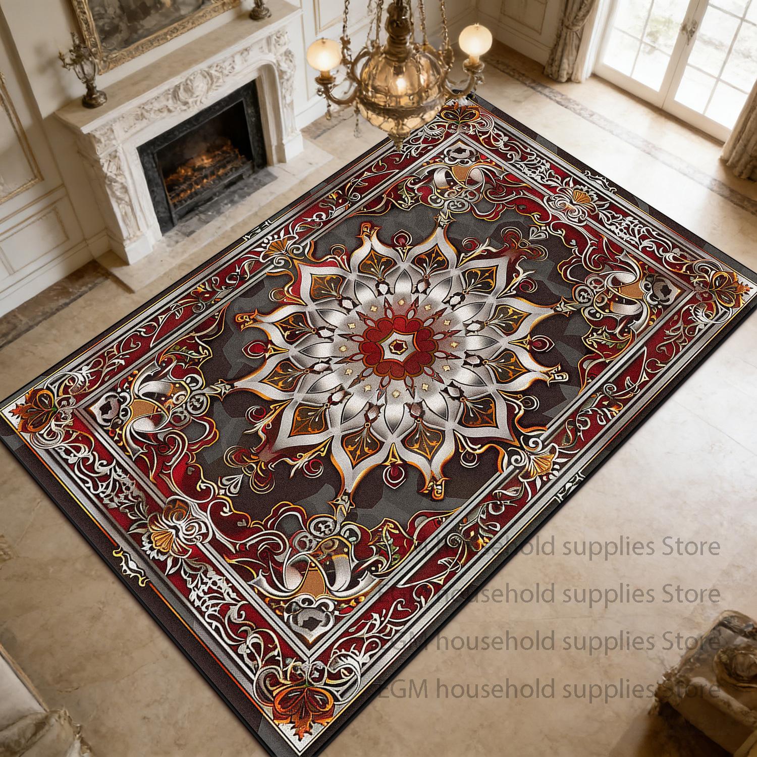 Nordic Light Carpet Modern Luxury Living Room Sofa Tea Table Rug Bedroom Study Bedside Washable Customizable Floor Mats Non-slip 60x90cm